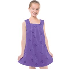 Floral Pattern Kids  Cross Back Dress