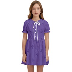 Floral Pattern Kids  Sweet Collar Dress