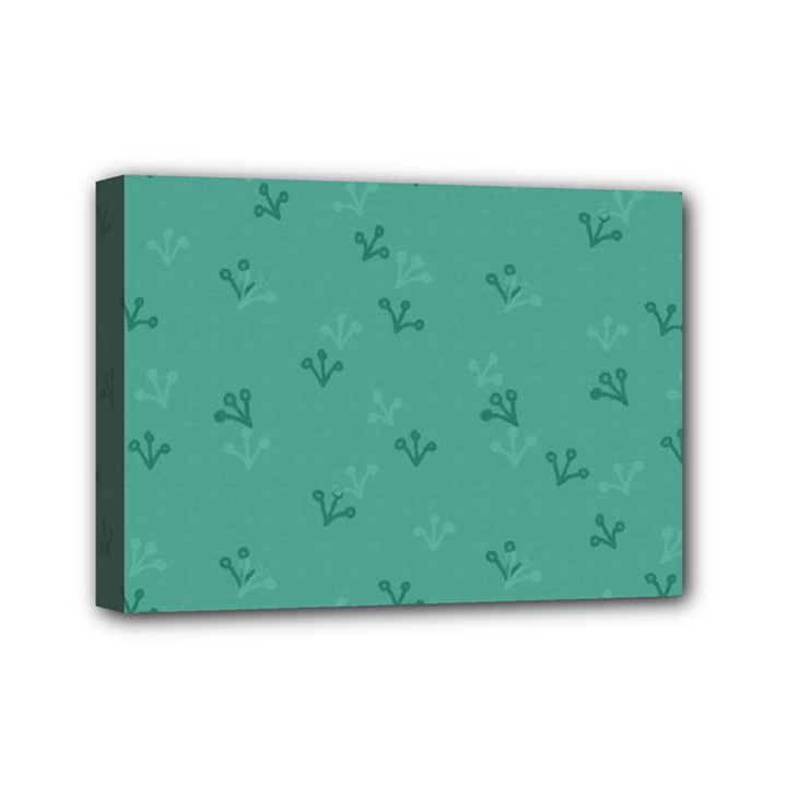 Floral pattern Mini Canvas 7  x 5  (Stretched)