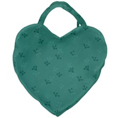 Floral Pattern Giant Heart Shaped Tote by Valentinaart