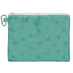 Floral Pattern Canvas Cosmetic Bag (xxl) by Valentinaart