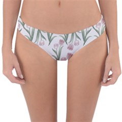 Floral Pattern Reversible Hipster Bikini Bottoms by Valentinaart