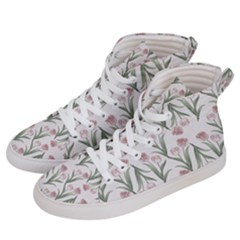 Floral Pattern Women s Hi-top Skate Sneakers by Valentinaart