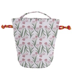 Floral Pattern Drawstring Bucket Bag by Valentinaart