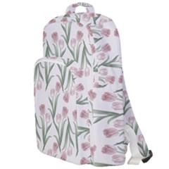 Floral Pattern Double Compartment Backpack by Valentinaart