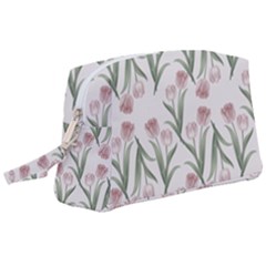 Floral Pattern Wristlet Pouch Bag (large) by Valentinaart