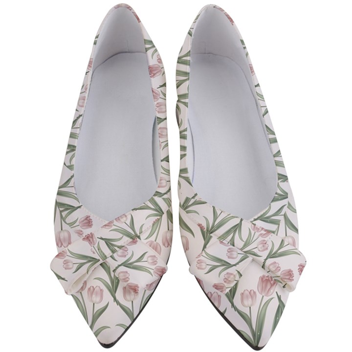 Floral pattern Women s Bow Heels