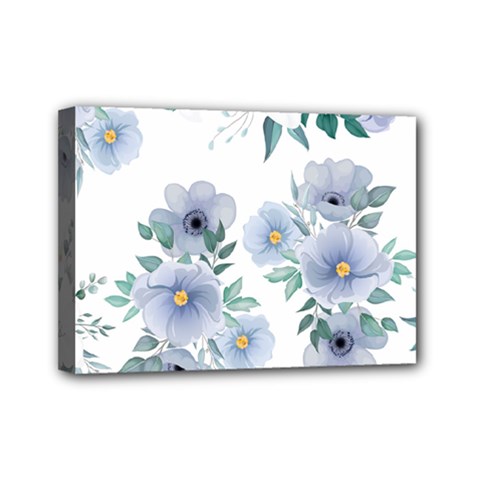 Floral Pattern Mini Canvas 7  X 5  (stretched) by Valentinaart