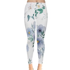 Floral Pattern Leggings  by Valentinaart