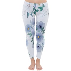 Floral Pattern Classic Winter Leggings