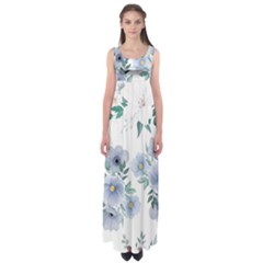 Floral Pattern Empire Waist Maxi Dress by Valentinaart