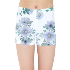 Floral Pattern Kids  Sports Shorts by Valentinaart