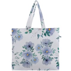 Floral Pattern Canvas Travel Bag by Valentinaart