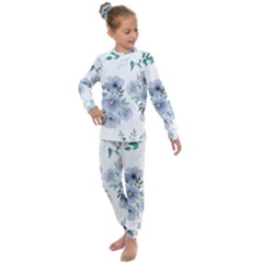 Floral Pattern Kids  Long Sleeve Set 