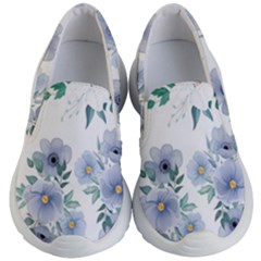 Floral Pattern Kids Lightweight Slip Ons by Valentinaart