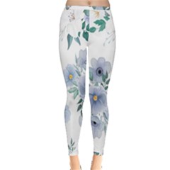 Floral Pattern Inside Out Leggings by Valentinaart