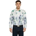 Floral pattern Men s Long Sleeve Pocket Shirt  View1