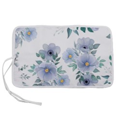 Floral Pattern Pen Storage Case (s) by Valentinaart