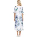 Floral pattern Bow Sleeve Chiffon Midi Dress View4