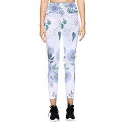 Floral Pattern Pocket Leggings  by Valentinaart