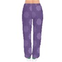 Floral pattern Women velvet Drawstring Pants View2