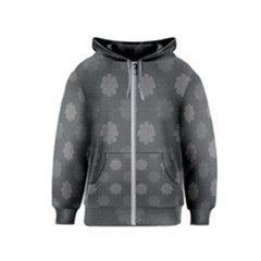 Floral Pattern Kids  Zipper Hoodie