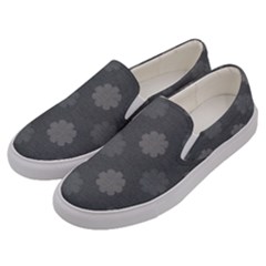 Floral Pattern Men s Canvas Slip Ons