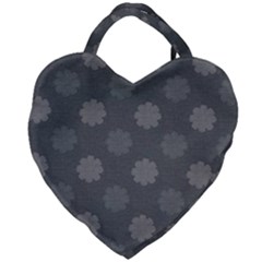 Floral Pattern Giant Heart Shaped Tote by Valentinaart