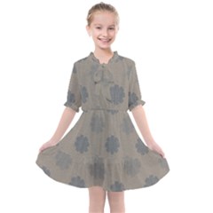 Floral Pattern Kids  All Frills Chiffon Dress by Valentinaart