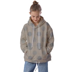 Floral Pattern Kids  Oversized Hoodie