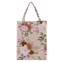 Floral Pattern Classic Tote Bag by Valentinaart