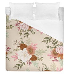 Floral Pattern Duvet Cover (queen Size) by Valentinaart