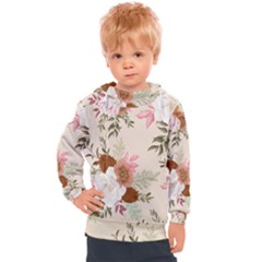 Floral Pattern Kids  Hooded Pullover by Valentinaart