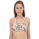 Floral pattern Cage Up Bikini Top View1