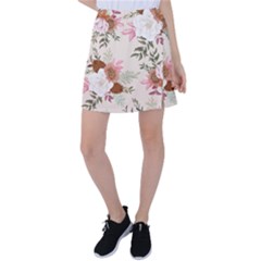 Floral Pattern Tennis Skirt by Valentinaart