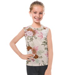 Floral Pattern Kids  Mesh Tank Top by Valentinaart