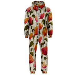 Floral Pattern Hooded Jumpsuit (men) by Valentinaart