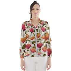 Floral Pattern Women s Windbreaker