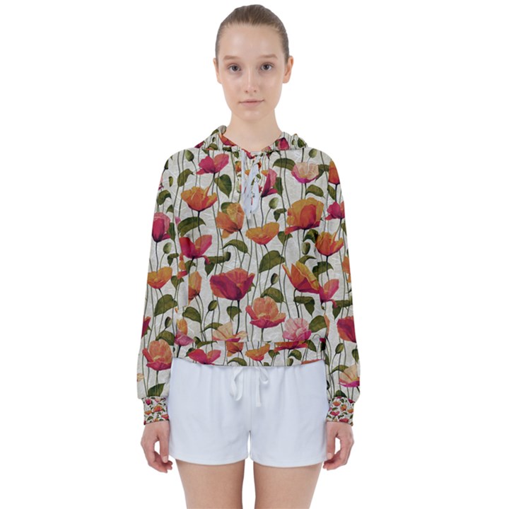 Floral pattern Women s Tie Up Sweat