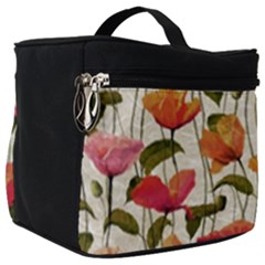 Floral Pattern Make Up Travel Bag (big) by Valentinaart