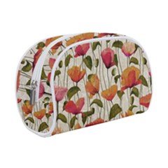 Floral Pattern Make Up Case (small) by Valentinaart