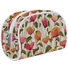 Floral Pattern Make Up Case (large) by Valentinaart