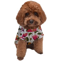 Floral Pattern Dog T-shirt by Valentinaart