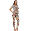 Floral pattern Full Overalls View3