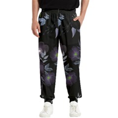 Floral Pattern Men s Elastic Waist Pants by Valentinaart