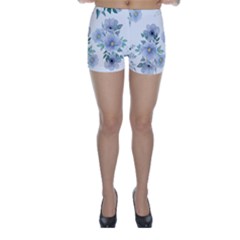 Floral Pattern Skinny Shorts by Valentinaart