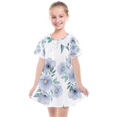 Floral Pattern Kids  Smock Dress by Valentinaart