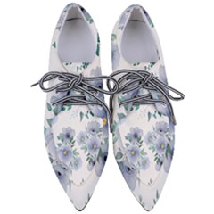 Floral Pattern Pointed Oxford Shoes by Valentinaart