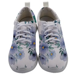 Floral Pattern Mens Athletic Shoes by Valentinaart