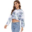 Floral pattern Women s Lightweight Cropped Hoodie View2